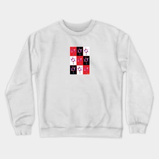 Red, White and Black, Circle of Loves. Crewneck Sweatshirt